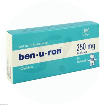 Ben-u-ron Zäpfchen 250 mg 5 Stk.