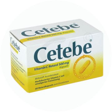 Cetebe Vitamin C Retard 500 mg Kapseln 60 Stk.