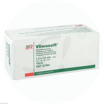 Vliwasoft 6-fach unsteril 100 Stk. 7,5 x 7,5 cm