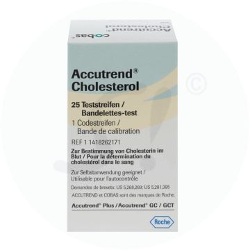 Roche Accutrend Cholesterol Teststreifen 25 Stk.
