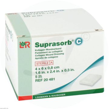 Suprasorb C Kollagen   4 x 6 x 0,8  5 Stk