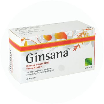 Ginsana (Ginseng-Extrakt G 115) 100 mg Kapseln 60 Stk.