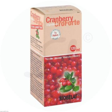 Biogelat Cranberry Uroforte Liquidum 120 ml