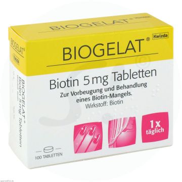 Biogelat Biotin 5 mg Tabletten