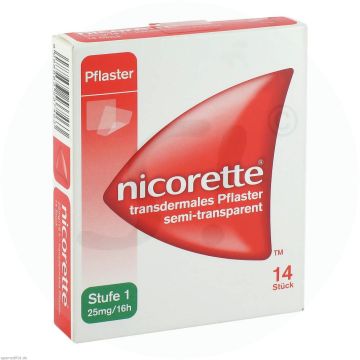Nicorette Transdermales Pflaster 25 mg/16 h 14 Stk.