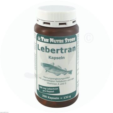 The Nutri Store Lebertran Kapseln 200 Stk.