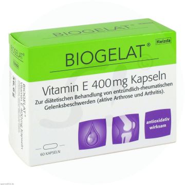 Biogelat Vitamin E 400 mg Kapseln 60 Stk.