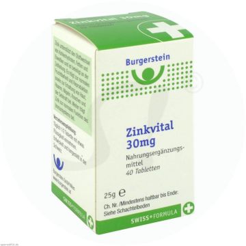 Burgerstein Zinkvital 30 mg Tabletten 40 Stk.
