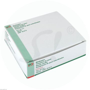 Mulltupfer Baumwolle 17-fach 100 Stk. 10 x 10 cm