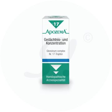 Apozema Tropfen Nr. 17 Gedächtnis und Konzentration 50 ml