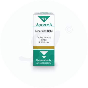 Apozema Tropfen Nr. 21 Leber/Galle 50 ml