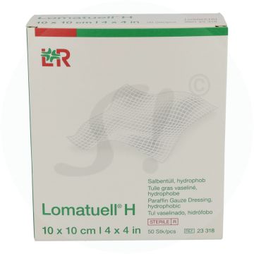 Lomatüll-H Salbenverband 50 Stk. 10 x 10 cm