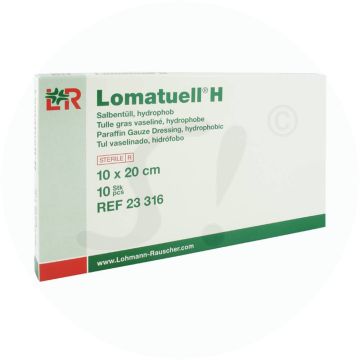 Lomatüll-H Salbenverband 10 Stk. 10 x 20 cm