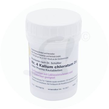 Schüßler Nr. 4 Kalium chloratum D6 Kautabletten 100 g