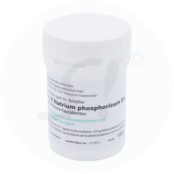 Schüßler Nr. 9 Natrium phosphoricum D6 Kautabletten 100 g