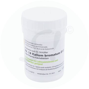 Schüßler Nr. 14 Kalium Bromatum Adler 100 g D 12 Kautabletten