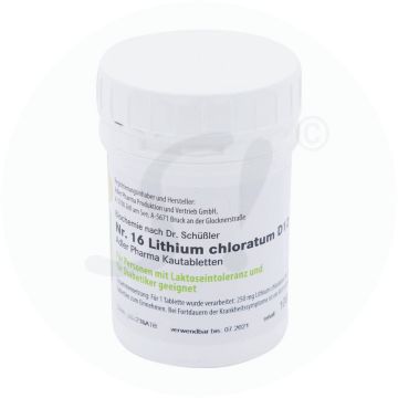 Schüßler Nr. 16 Lithium chloratum D12 Kautabletten 100 g