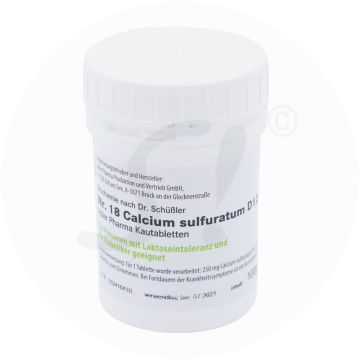 Schüßler Nr. 18 Calcium Sulfuratum Adler 100 g D 12 Kautabletten