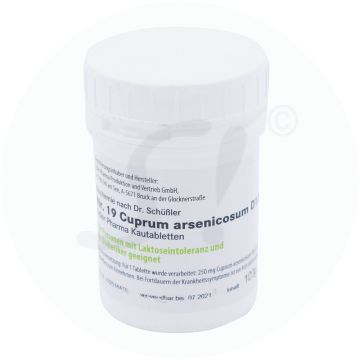 Schüßler Nr. 19 Cuprum arsenicosum D12 Kautabletten 100 g