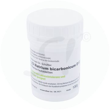 Schüßler Nr. 23 Natrium Bicarbonicum Adler 100 g D 12 Kautabletten