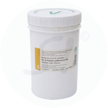 Schüßler Nr. 6 Kalium Sulfuricum Adler Pharma 1 kg D 6