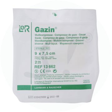 Mullkompresse Gazin steril 16-fach 9 2 Stk.