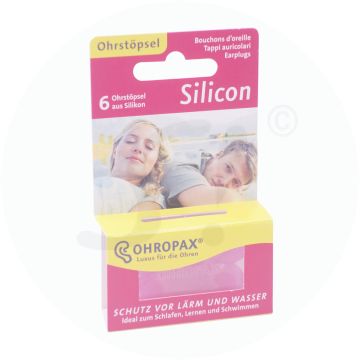Ohropax Silicon gegen Lärm 6 Stk. pink