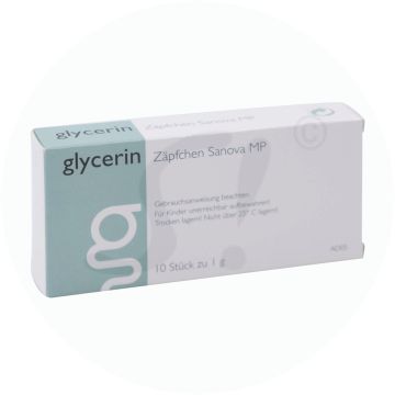 Glycerin Zäpfchen Sanova MP 10 Stk. 1 g 1 g