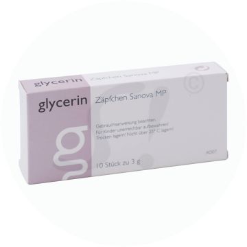 Glycerin Zäpfchen Sanova MP 10 Stk. 3 g 3 g