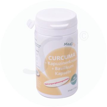 Apofit Curcuma + Kapuzinerkresse + Basilikum Kapseln 60 Stk.