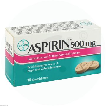 ASPIRIN® 500 mg Kautabletten 10 Stk.
