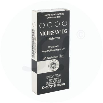 Sanum Kehlbeck Nigersan D 5 Tabletten 20 Stk.