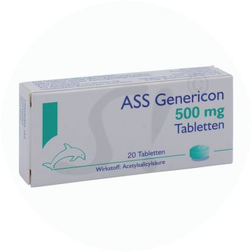 ASS Genericon Tabletten 500 mg 20 Stk.