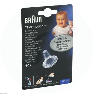 Braun Thermoscan Schutzkappen für Ohr-Fieberthermometer 40 Stk.