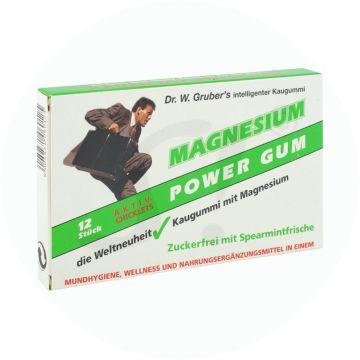 Dr. Grubers Magnesium Power Gum 12 Stk.