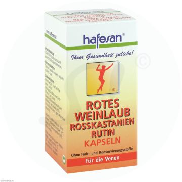 Hafesan Rotes Weinlaub + Rosskastanien + Rutin Kapseln 60 Stk.
