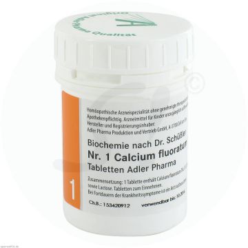 Schüßler Nr. 1 Calcium Fluoratum Adler Pharma D 12 100 g
