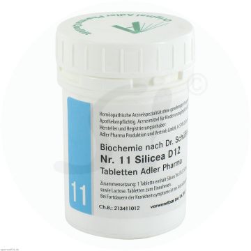 Schüßler Tabletten Nr. 11 Silicea D 12 Adler Pharma 100 g