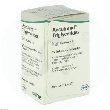 Roche Accutrend Triglycerides Teststreifen 25 Stk.