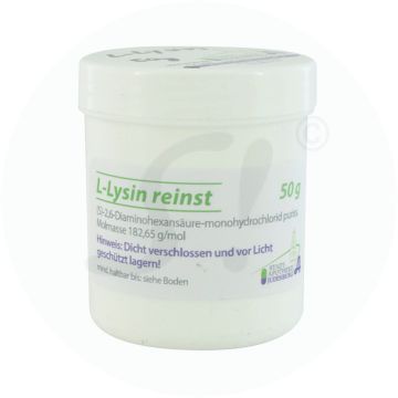 L-Lysin reinst HCL Pulver Reinigung 50 g