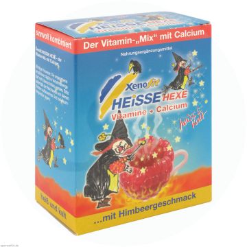 Xenofit Heiße Hexe Vitamine + Calcium mit Himbeergeschmack 10 Stk.