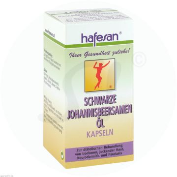 Hafesan Schwarze Johannisbeerssamenöl 500 mg Kapseln 80 Stk.