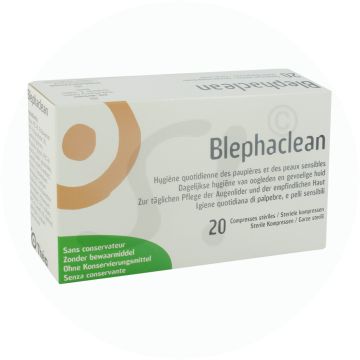 Blephaclean Pflege Tücher steril 20 Stk.