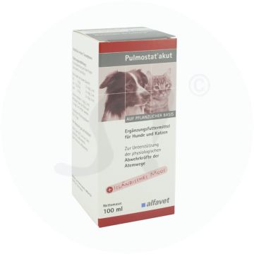 Alfavet Pulmostat Hustensaft für Hunde und Katzen 100 ml