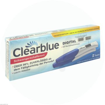 Schwangerschaftstest Clearblue mit Wochenbestimmung 2 Stk.