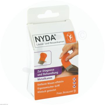 Nyda Laus- und Nissenkammamm Metall 1 Stk.