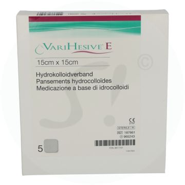 Varihesive E Wundverband  5 Stk. 15 x 15 cm