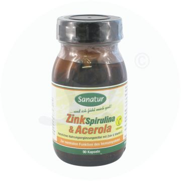 Sanatur Zink Spirulina Acerola Kapseln 90 Stk.