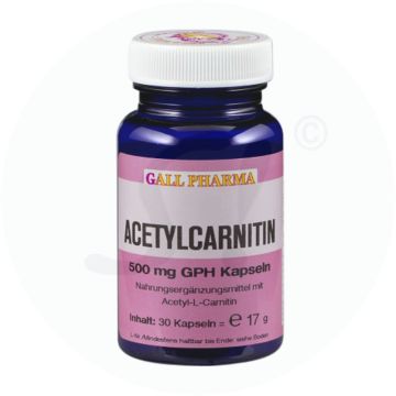 Gall Pharma Acetylcarnitin 500mg Kapseln 100 Stk.