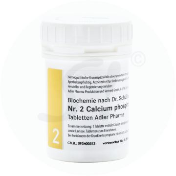 Schüßler Nr. 2 Calcium Phosphoricum Adler Pharma 500 g D 6